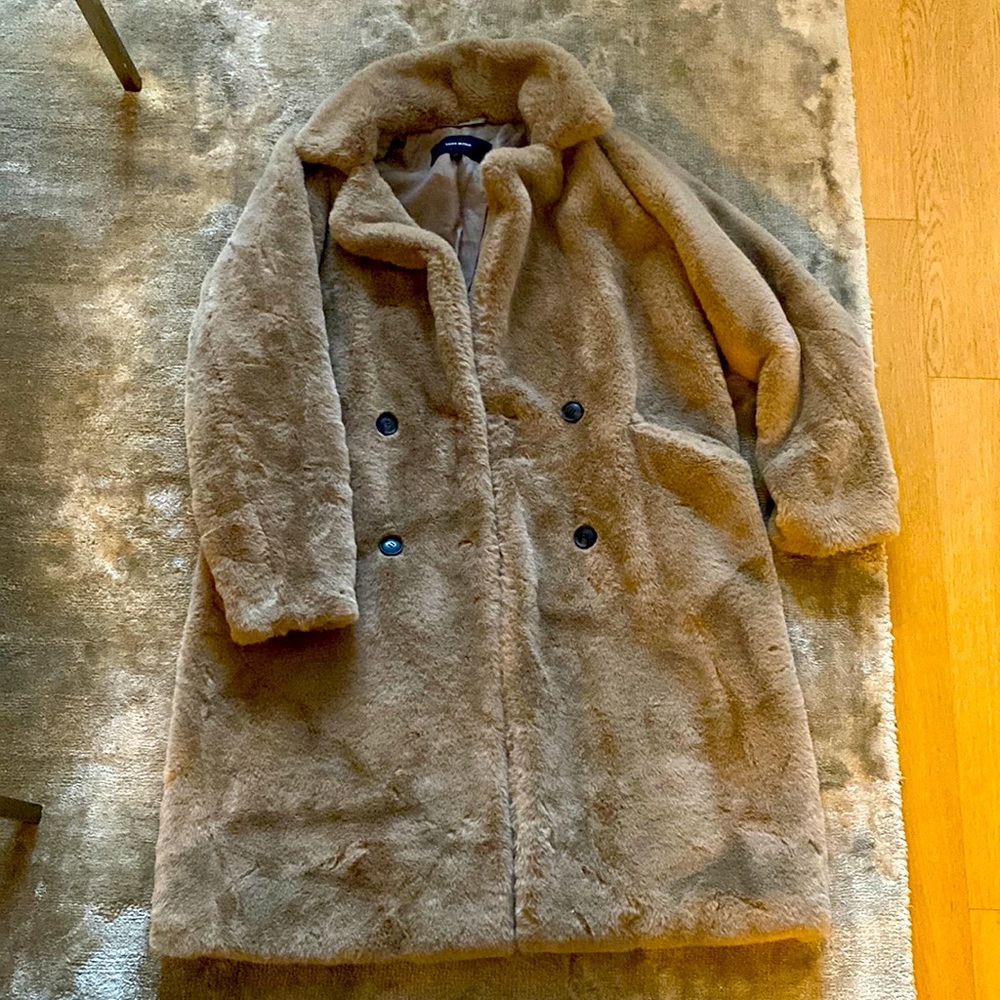 Beige Faux Fur jacket / coat